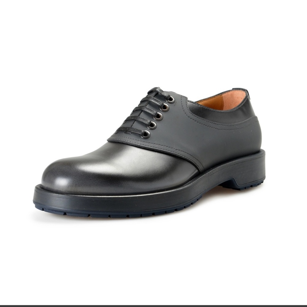 Hugo Boss Men's "Montreal” Dark Gray Leather Oxfords Shoes